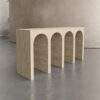 Beige Travertine Console Table