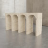 Beige Travertine Console Table