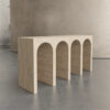 Beige Travertine Console Table