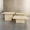 Beige Travertine Square Centre Table