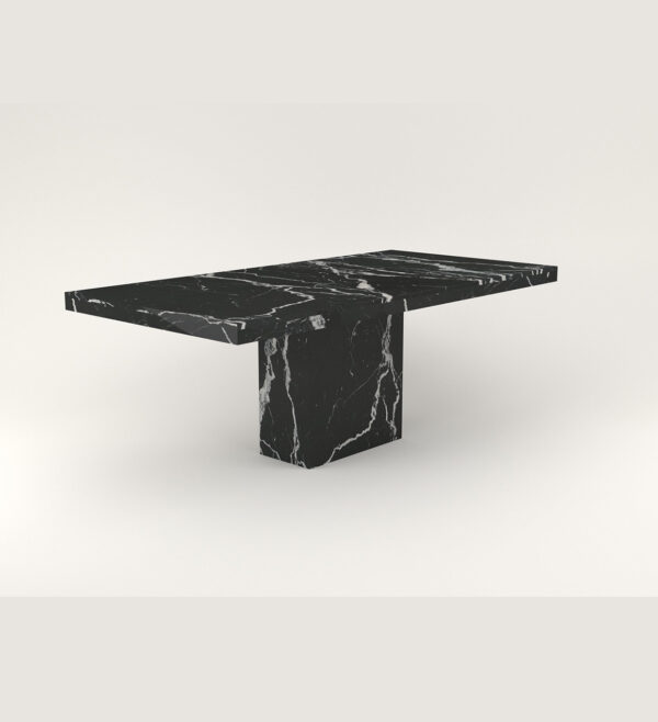 Black Marquina Marble Dining Table