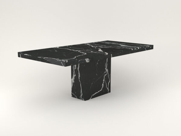 Black Marquina Marble Dining Table