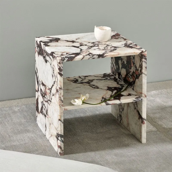 Calacatta Viola Bella Bedside Table