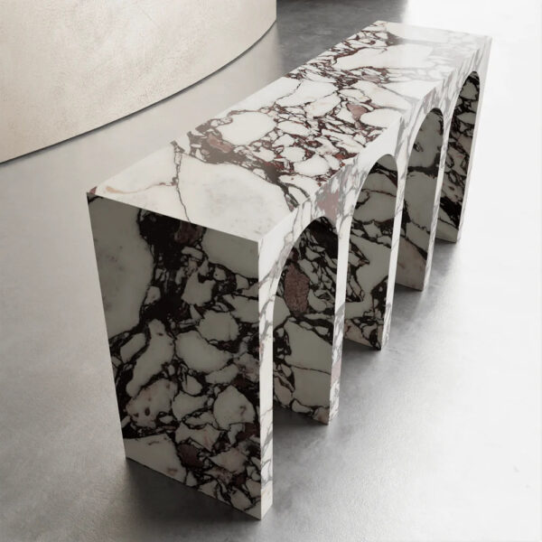 Calacatta Viola Marble Console Table