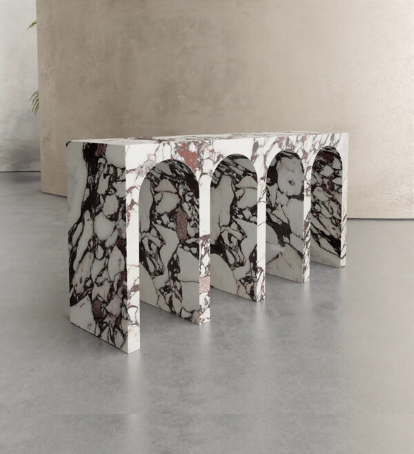 Calacatta Viola Marble Console Table