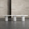 300cm Carrara White Marble Table