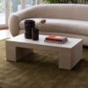 Cream Travertine Coffee Table