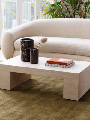 Cream Travertine Coffee Table