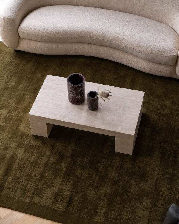 Cream Travertine Coffee Table