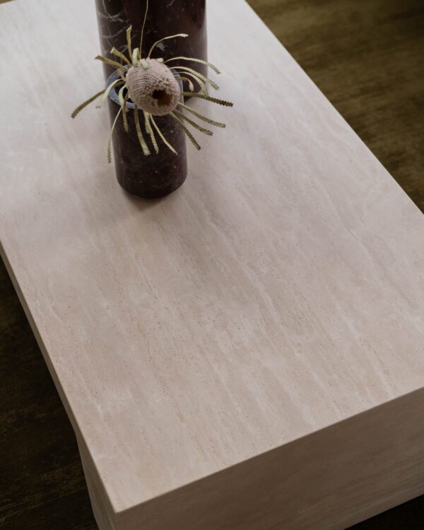 Cream Travertine Coffee Table