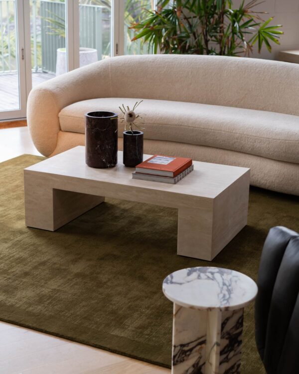 Cream Travertine Coffee Table