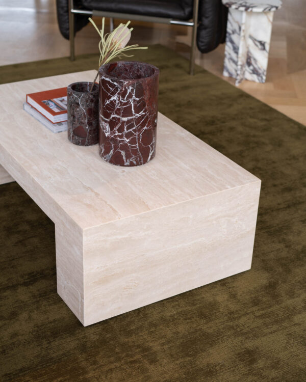 Cream Travertine Coffee Table
