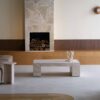 Cream Travertine Coffee Table