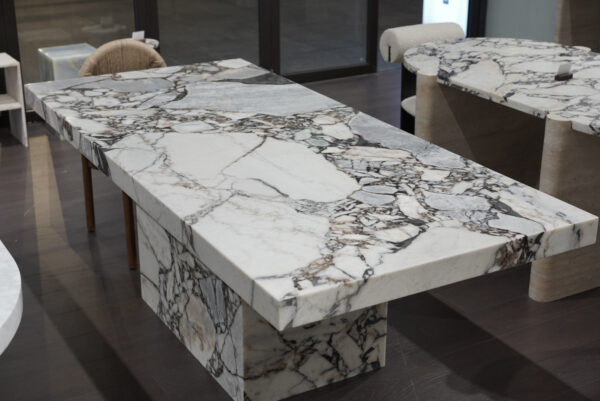 Calacatta Nero Marble Dining Table