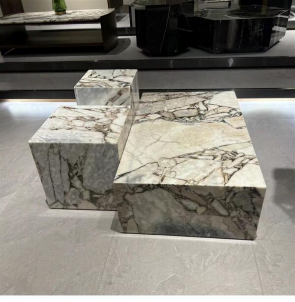 Genuine Modellato Marble Block Coffee Table
