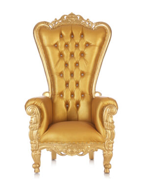 Handcrafted Accent Design Wedding Throne Chair