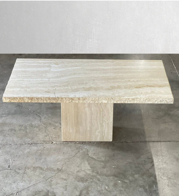 Italian Travertine Dining Table