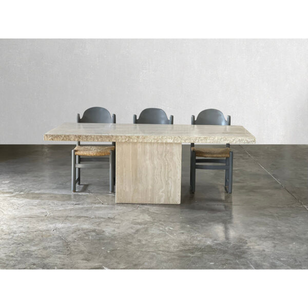 Italian Travertine Dining Table