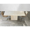 Italian Travertine Dining Table