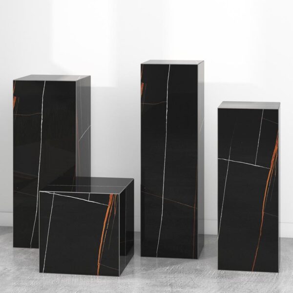 Luxury Black Marble Pedestal
