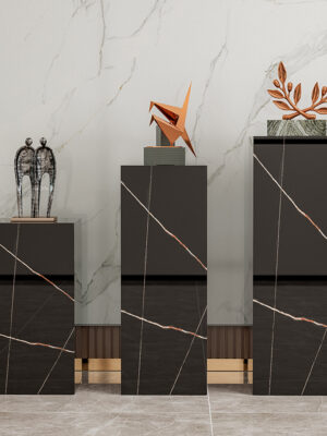 Luxury Black Marble Pedestal