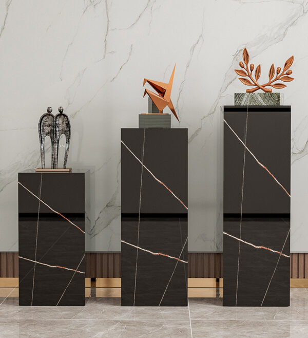 Luxury Black Marble Pedestal