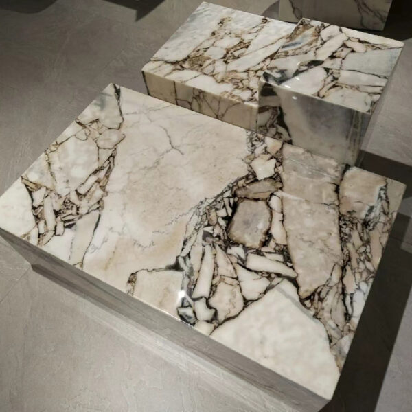 Marble Plinth Block Large Coffee Table
