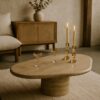 Minimalist Solid Travertine Furniture