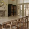 Natural Stone Travertine Marble Dining Table
