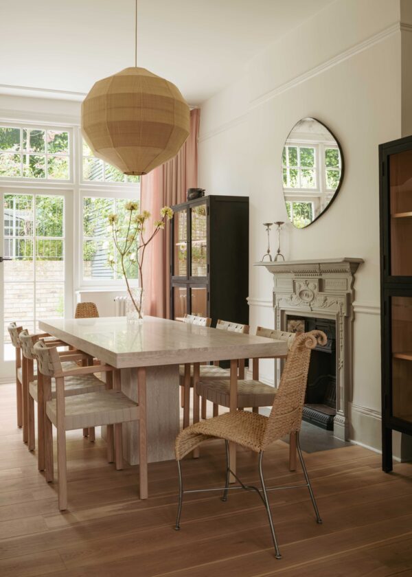 Natural Stone Travertine Marble Dining Table