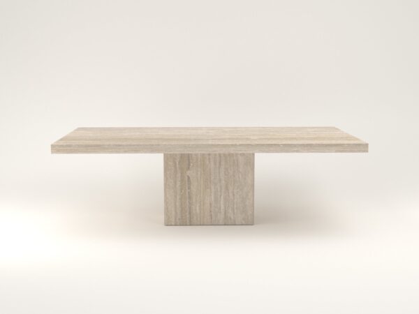 Natural Stone Travertine Marble Dining Table