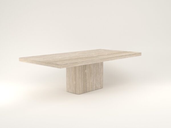 Natural Stone Travertine Marble Dining Table