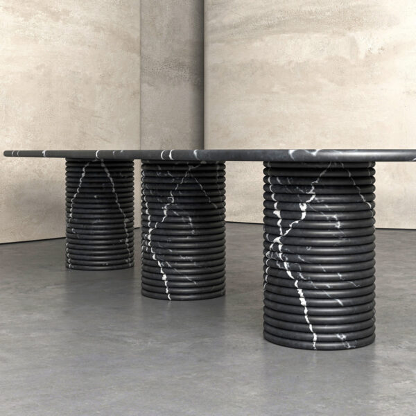 Nero Margiua Marble Dining Table