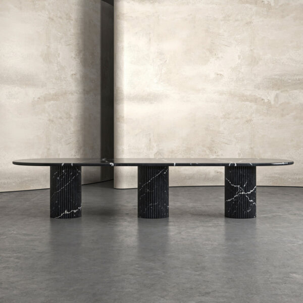 Nero Margiua Marble Dining Table