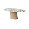 Oval Marble Dining Room Table