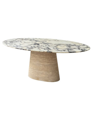 Oval Marble Dining Room Table