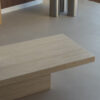 Rectangle Cream Travertine Coffee Table