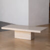 Rectangle Cream Travertine Coffee Table
