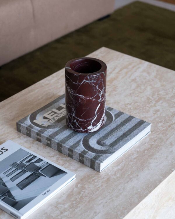 Rectangle Cream Travertine Coffee Table