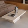 Rectangle Cream Travertine Coffee Table