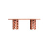 Red Travertine Dining Table