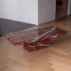 Rosso Francia Marble Coffee Table