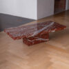 Rosso Francia Marble Coffee Table