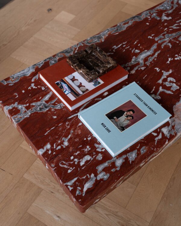 Rosso Francia Marble Coffee Table