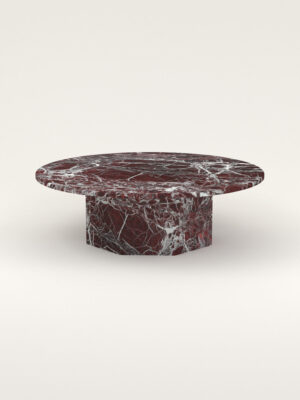 Rosso Levanto Marble Coffee Table