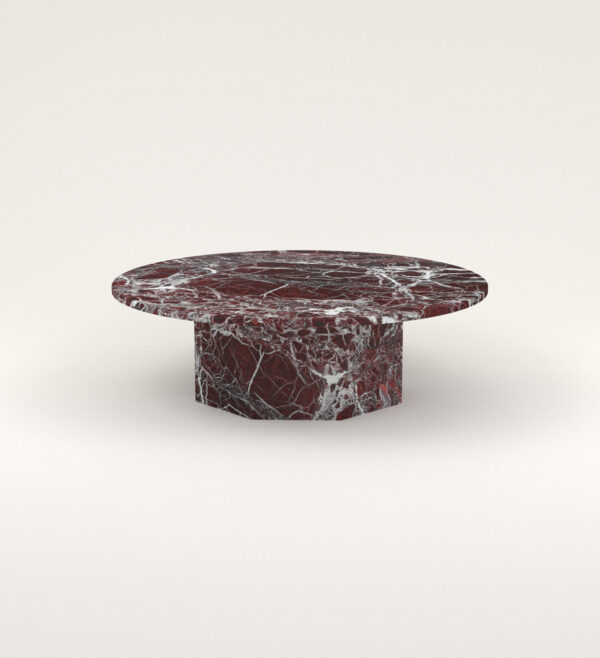 Rosso Levanto Marble Coffee Table