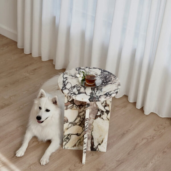 Round Marble Side Table For Living Room