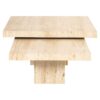 Salontafel Set Travertine Natural Stone Accent Table
