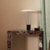 Small Rosso Levanto Marble Console Table
