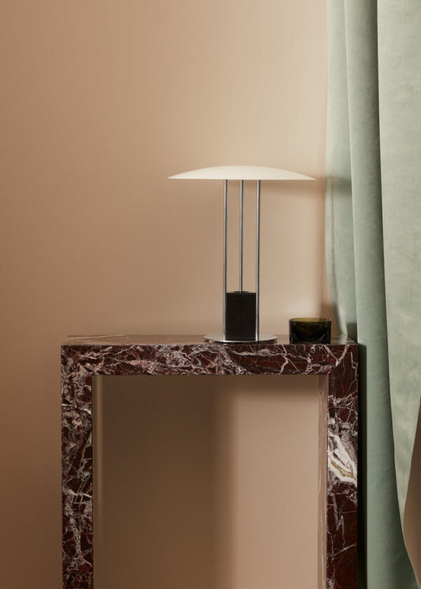 Small Rosso Levanto Marble Console Table
